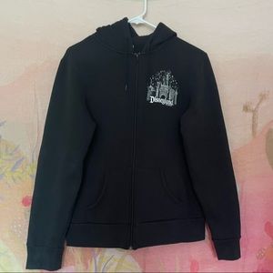 Disneyland Icon Black Zip Up Hoodie